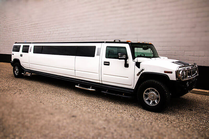 White limousine exterior